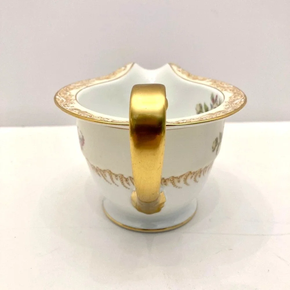 VTG‎ Noritake Lavegas 620 Creamer Japan Flower Design Gold Rim